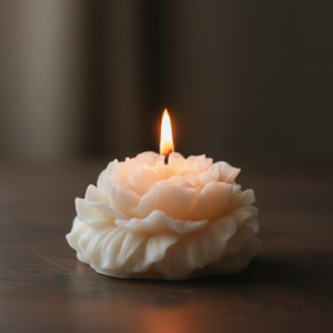 10 Stück Rosenkerzen aus Sojawachs - Geschenke - Candlesdeko - 8 cm breit und 3 cm hoch