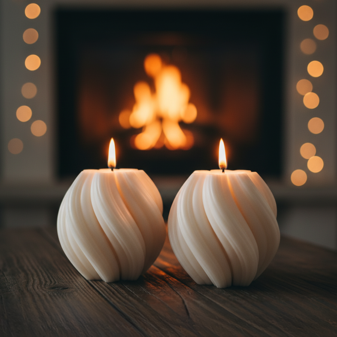 Wellenkerzen Mittel - Spiral - Kerze - Handmade Sojawachskerze, Deko - Adventskerzen - Geschenke - Candlesdeko - Geschenke für frauen - Weihnachtsgeschenke - Geburtstage - Weihnachtskerzen – Bild 16