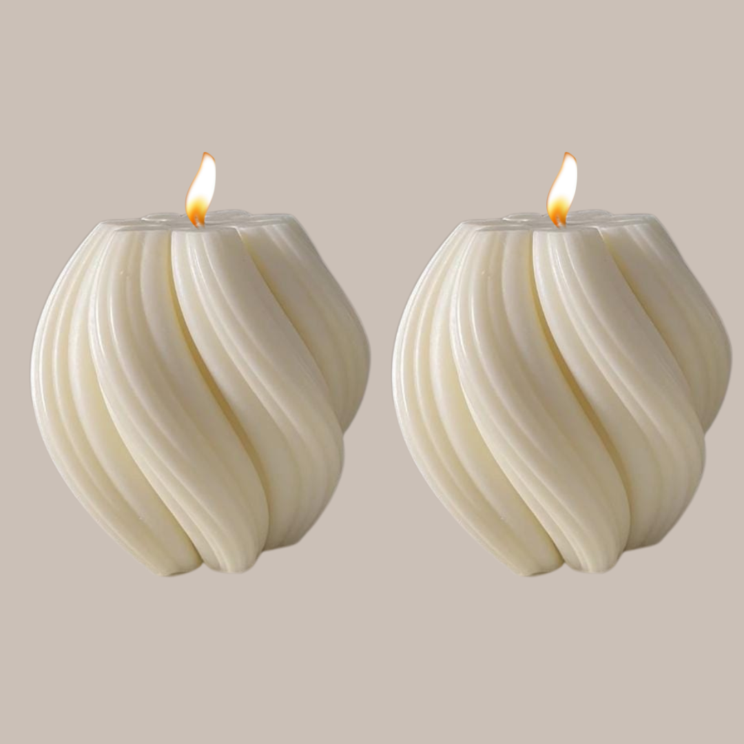 Wellenkerzen Mittel - Spiral - Kerze - Handmade Sojawachskerze, Deko - Adventskerzen - Geschenke - Candlesdeko - Geschenke für frauen - Weihnachtsgeschenke - Geburtstage - Weihnachtskerzen – Bild 17