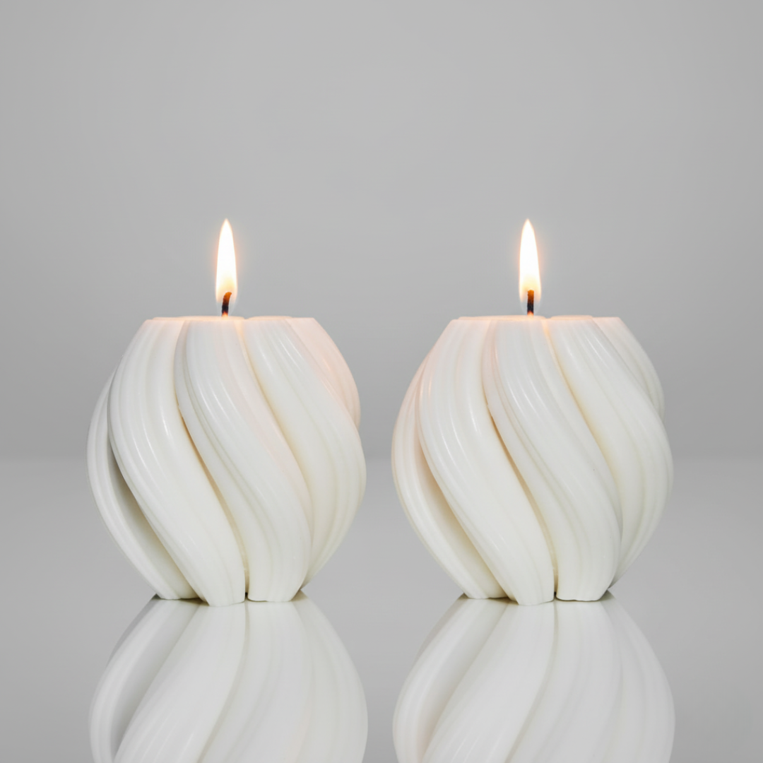 Wellenkerzen Mittel - Spiral - Kerze - Handmade Sojawachskerze, Deko - Adventskerzen - Geschenke - Candlesdeko - Geschenke für frauen - Weihnachtsgeschenke - Geburtstage - Weihnachtskerzen – Bild 11