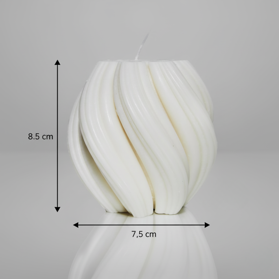 Wellenkerzen Mittel - Spiral - Kerze - Handmade Sojawachskerze, Deko - Adventskerzen - Geschenke - Candlesdeko - Geschenke für frauen - Weihnachtsgeschenke - Geburtstage - Weihnachtskerzen – Bild 13